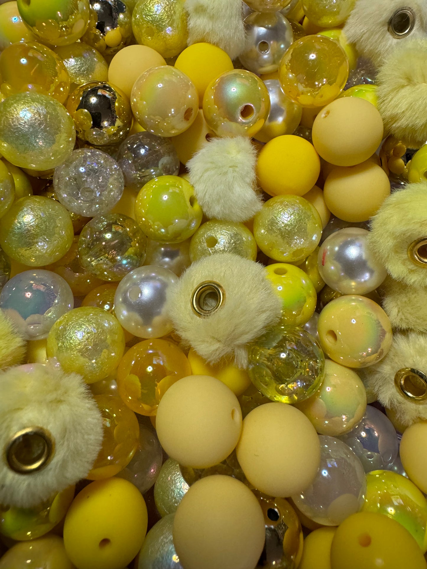 16MM Acrylic Color Bead Mixes- 15ct Bead Pack