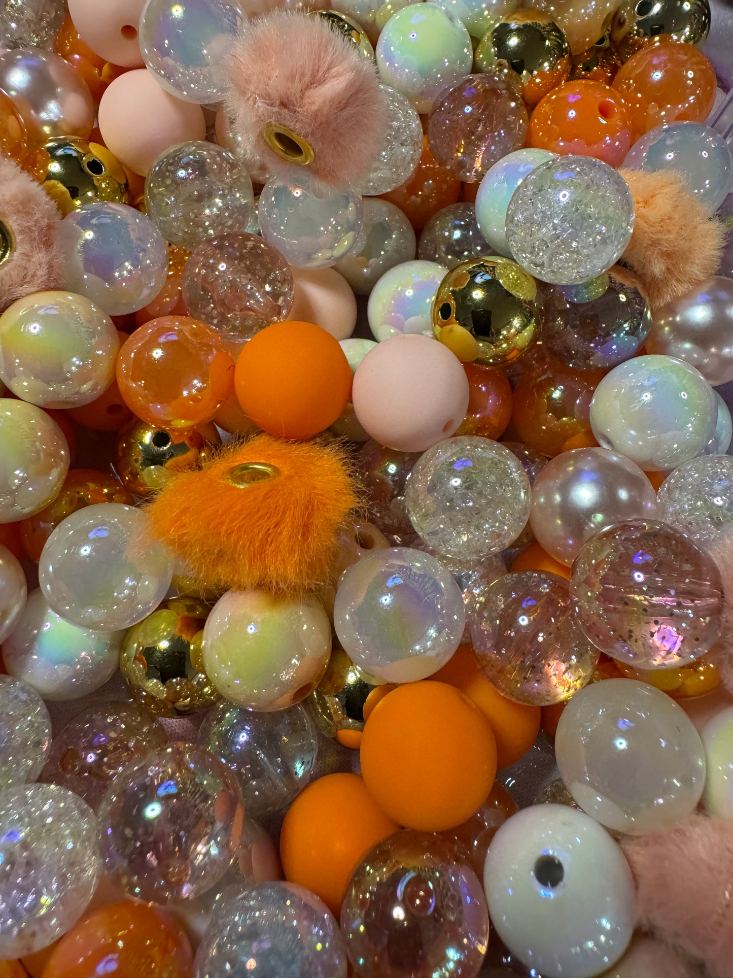 16MM Acrylic Color Bead Mixes- 15ct Bead Pack