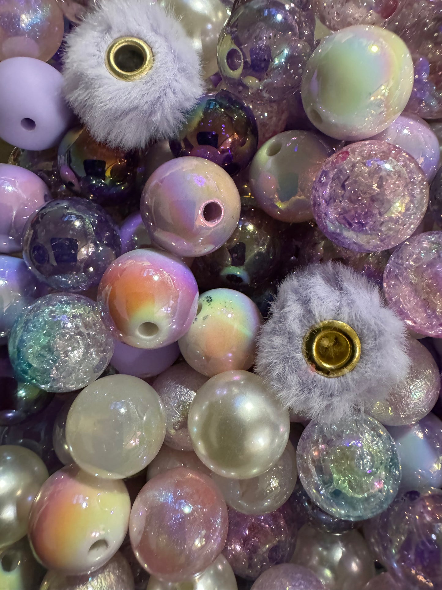 16MM Acrylic Color Bead Mixes- 15ct Bead Pack