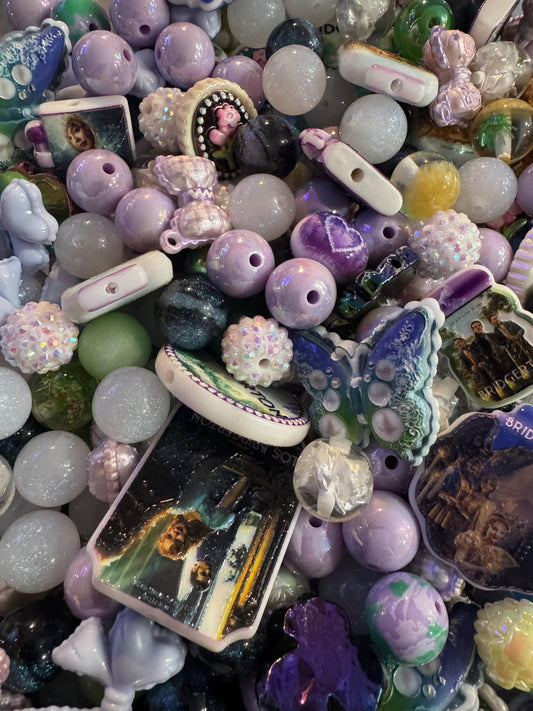 01- Bridger ton  Mix - Acrylic Bead Mux ,DIY for Chunky Keychains, Phone and Bag chains!