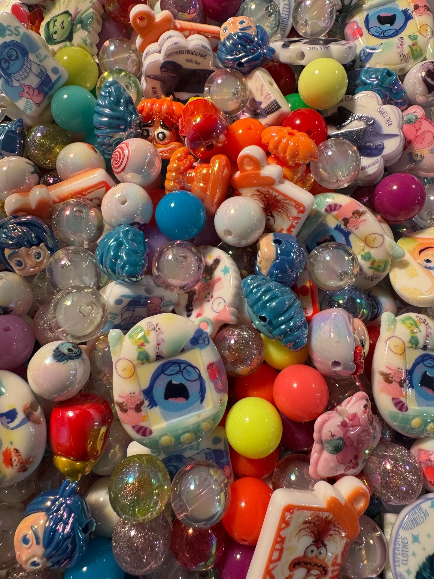 01- Custom Character Mixes - Acrylic Bead Mix ,DIY for Chunky Keychains, Phone and Bag chains!-