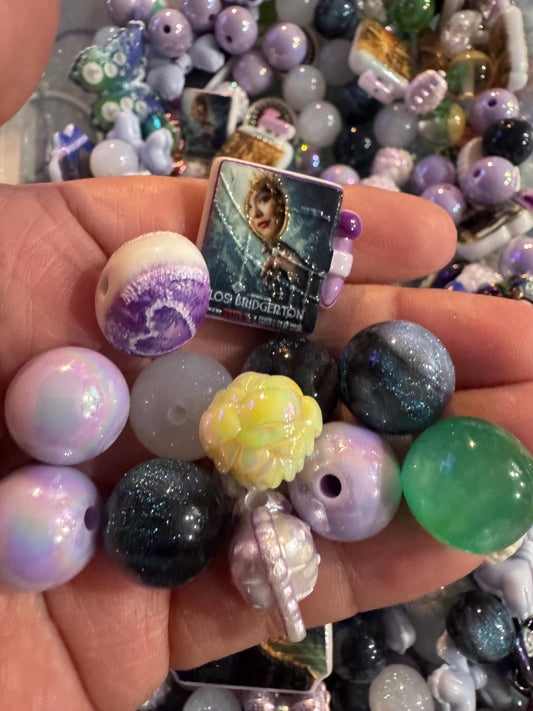 01- Bridger ton  Mix - Acrylic Bead Mux ,DIY for Chunky Keychains, Phone and Bag chains!