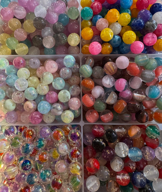16MM Acrylic Beads Mixes  for Pens & Keychains -15pc mix
