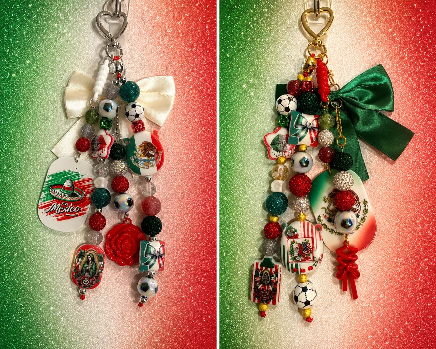 1A- Mexico Soccer Bag Charm