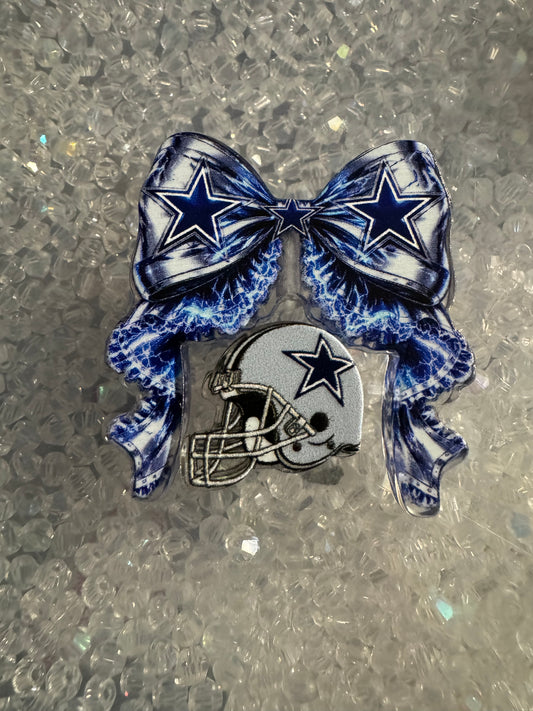 2Pc Sports Theme Set Acrylic Bow