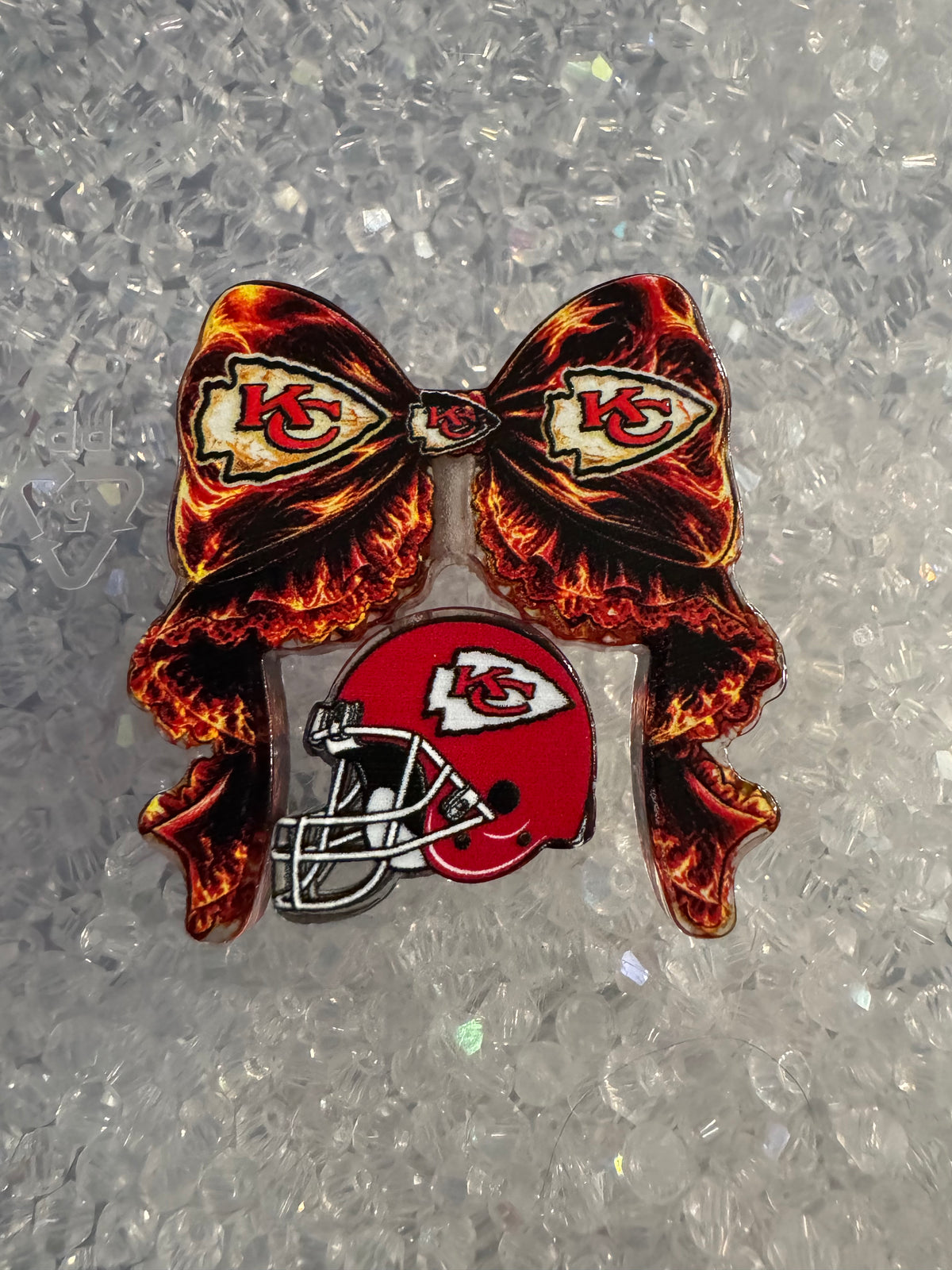 2Pc Sports Theme Set Acrylic Bow