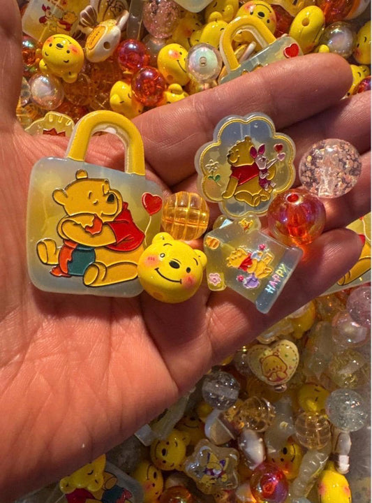 01- Custom Honey Bear Mix - Acrylic Bead Mix ,DIY for Chunky Keychains, Phone and Bag chains!