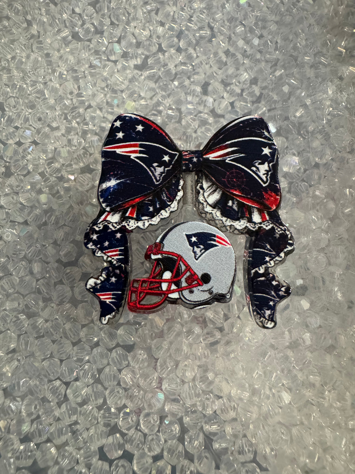 2Pc Sports Theme Set Acrylic Bow