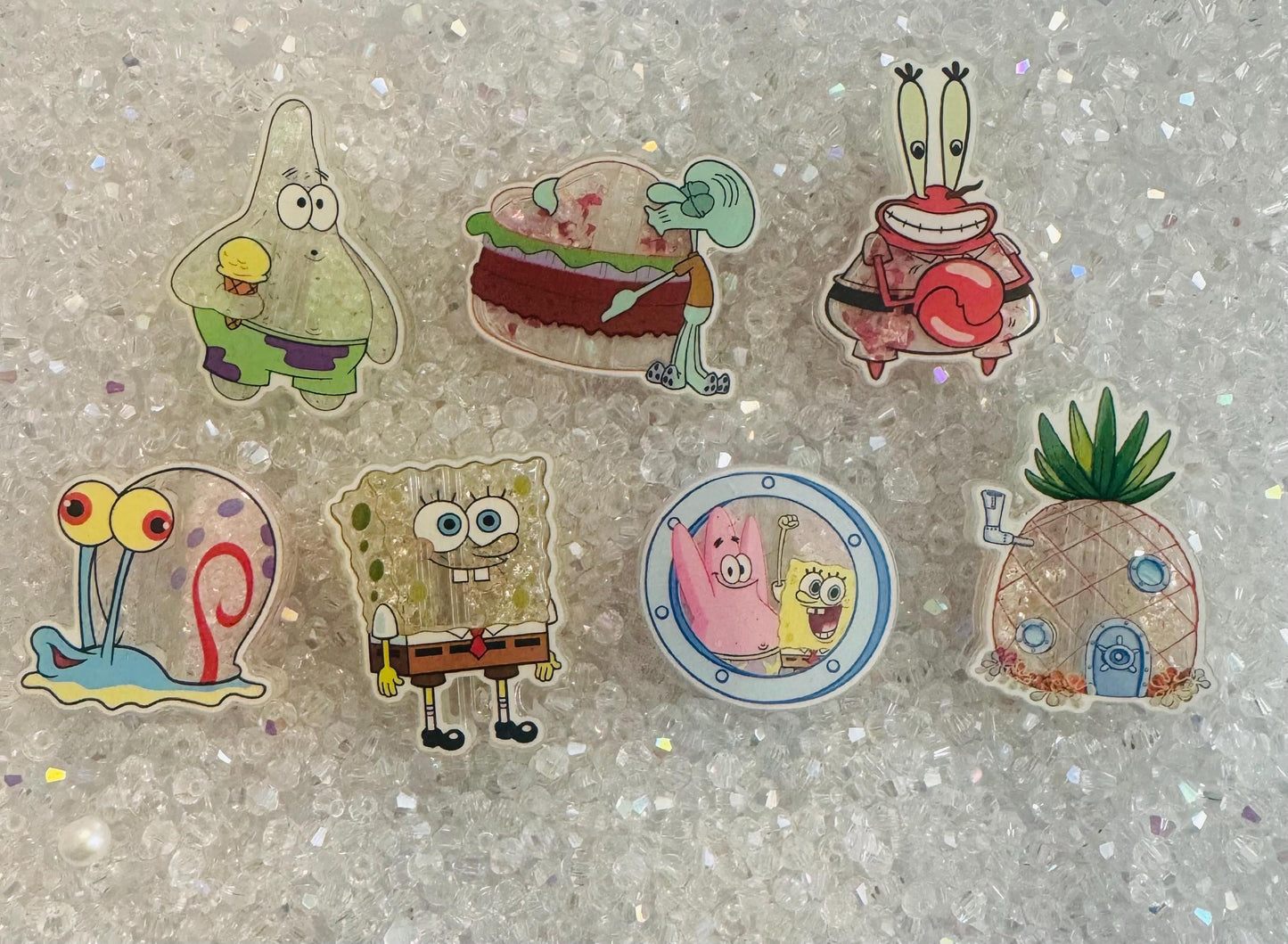 Acrylic Shaker Focal beads | Strawberry, Poke, Jack, Alien, cars, different Themes Beads -DIY For pens -  Random Mix - 3pcs