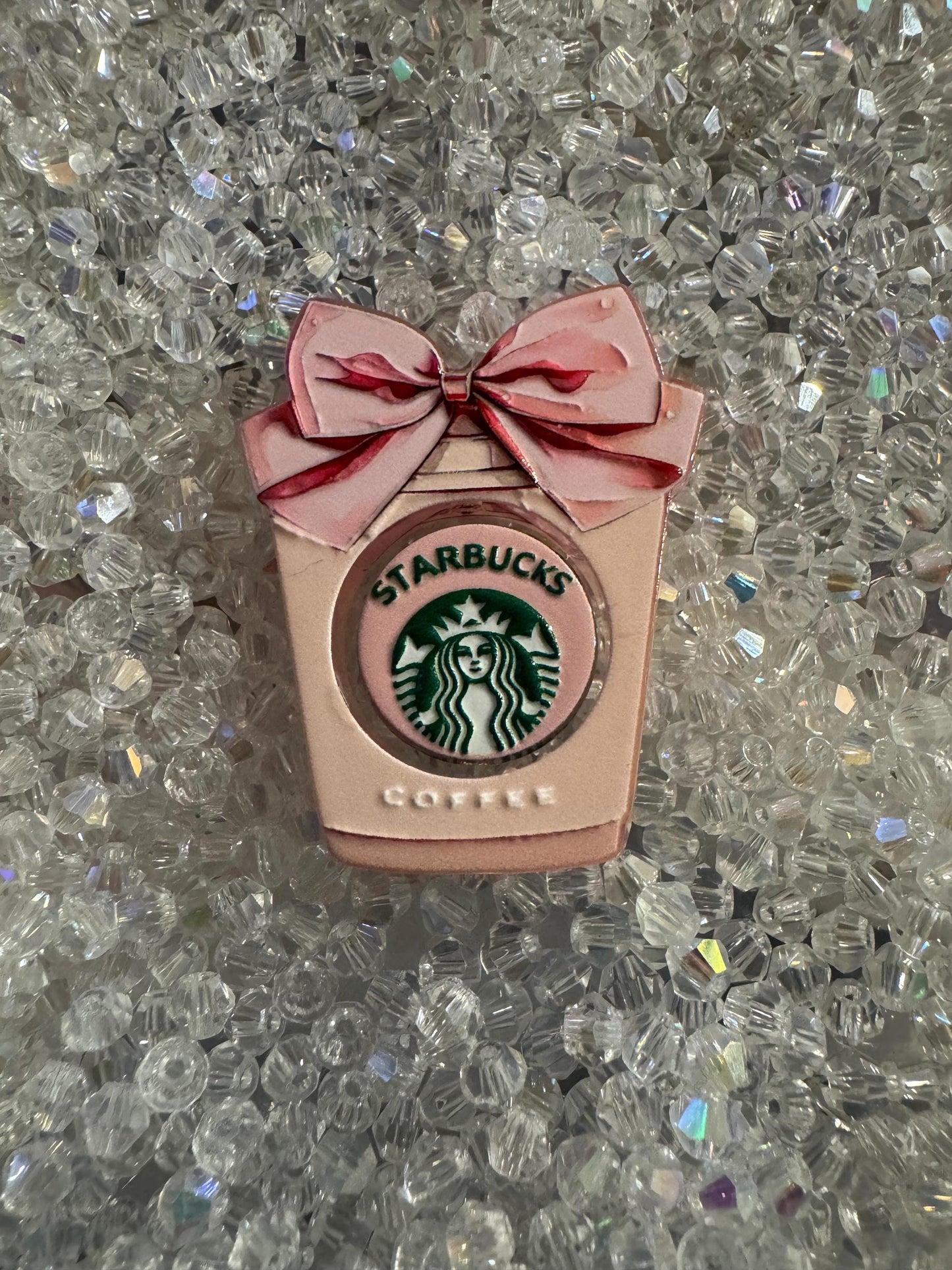 2Pc Coffee Cup Theme Set Acrylic Focal-Fits DIY pens| DD| Starbies|Dutch Bros| Spinner set