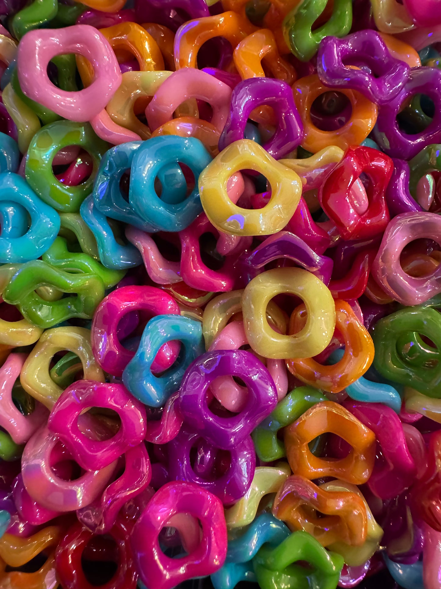 16MM Wavy Spacers Assorted Styles -25pc Pack