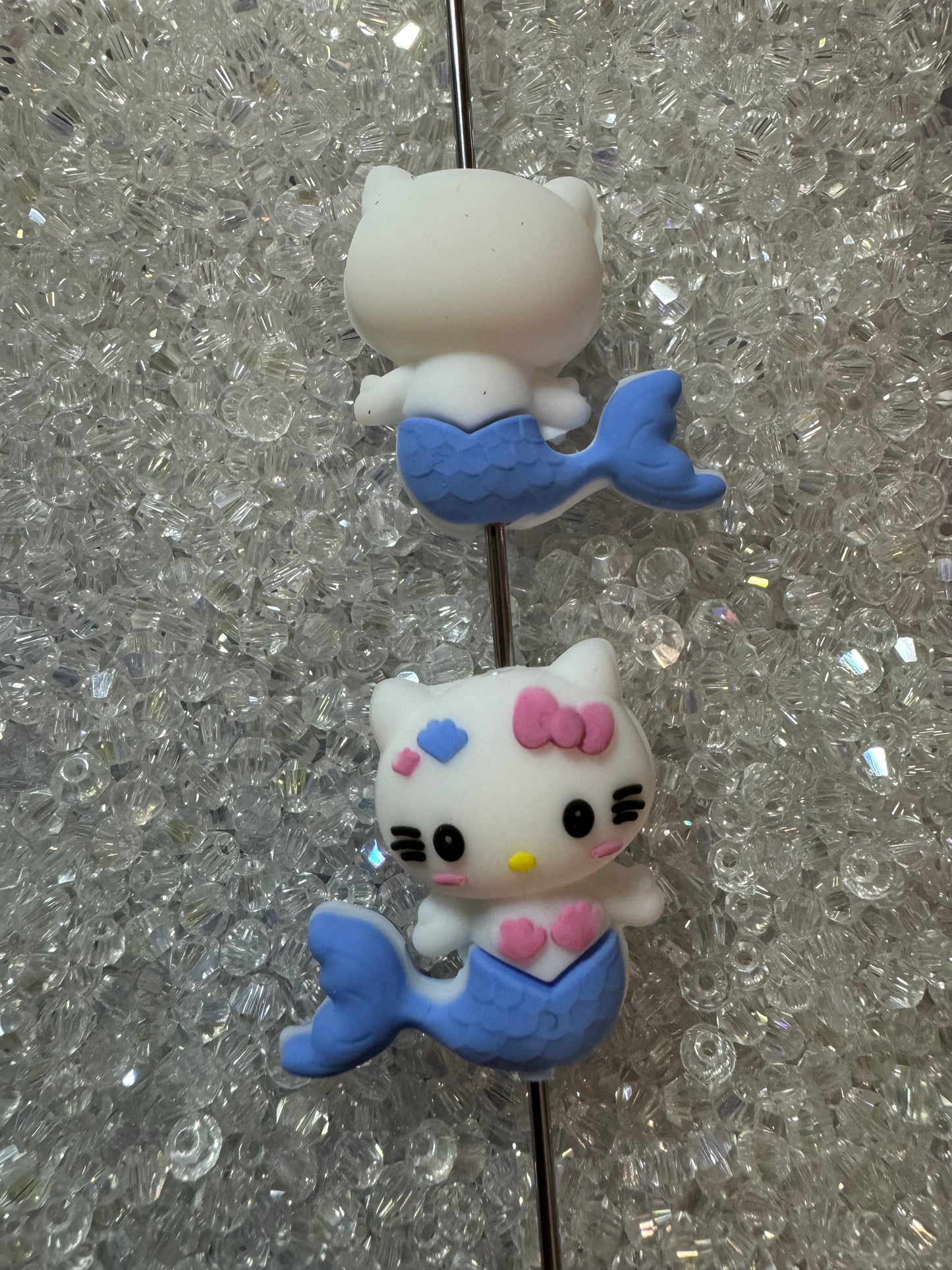 3D Hk Mermaid Focal Bead 2Pc