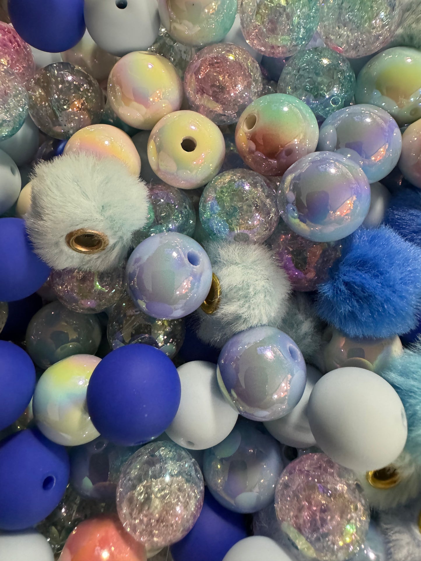 16MM Acrylic Color Bead Mixes- 15ct Bead Pack