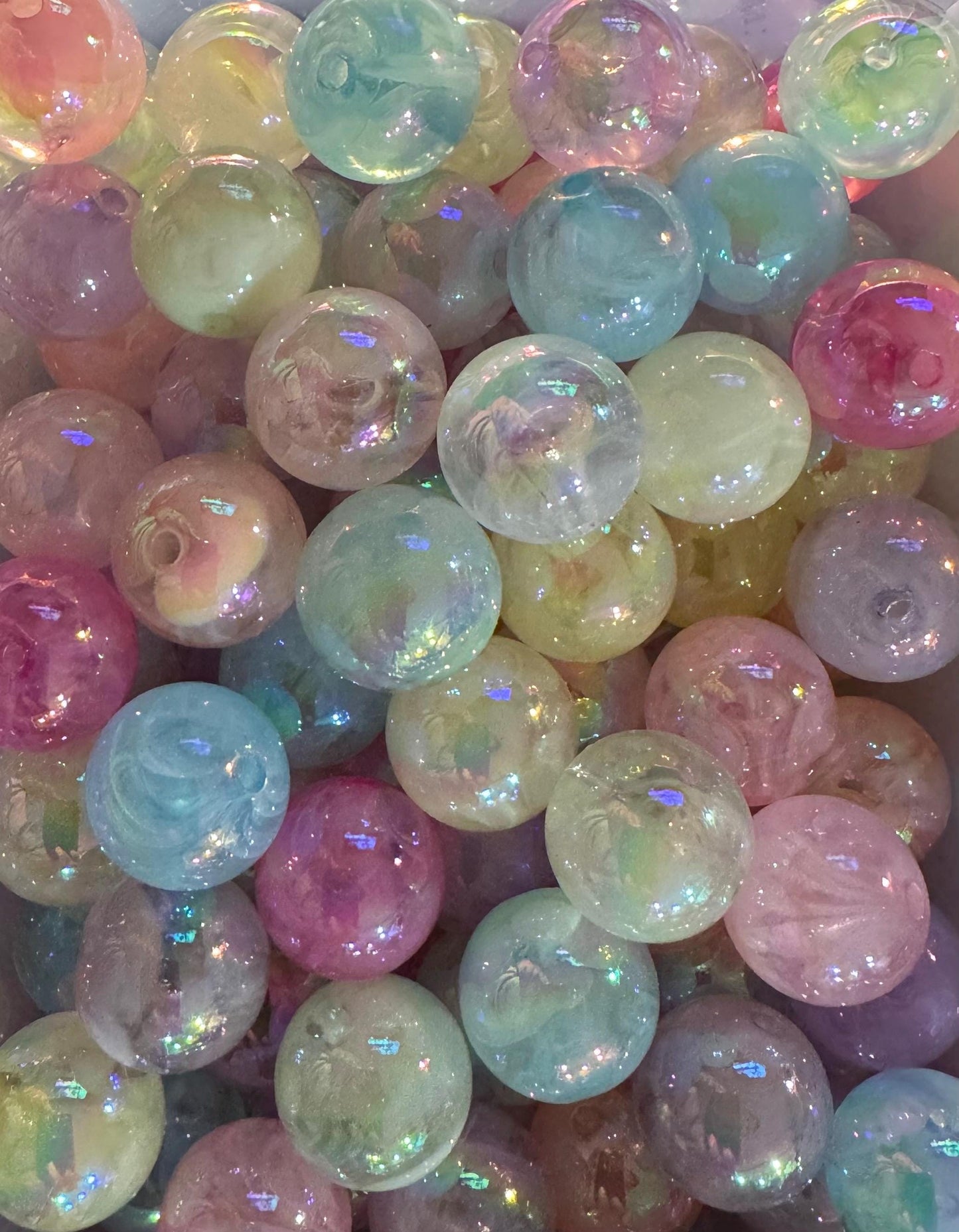 16MM Acrylic Beads Mixes  for Pens & Keychains -15pc mix