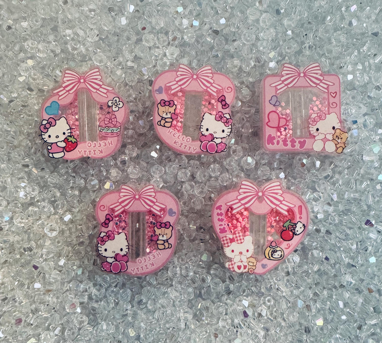 Acrylic Shaker Focal beads | Strawberry, Poke, Jack, Alien, cars, different Themes Beads -DIY For pens -  Random Mix - 3pcs