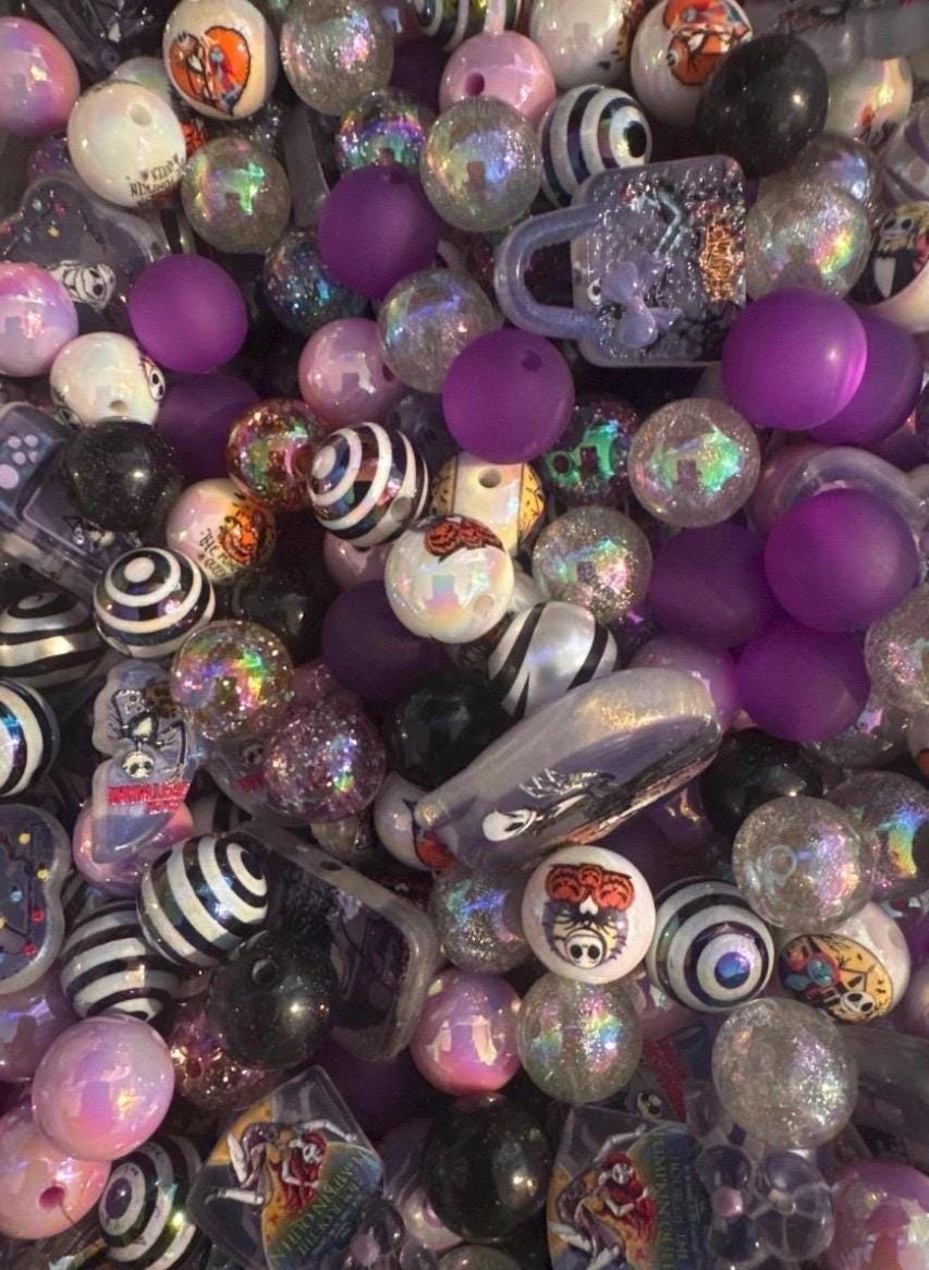 01- Custom Halloween Mixes - Acrylic Bead Mix ,DIY for Chunky Keychains, Phone and Bag chains!-