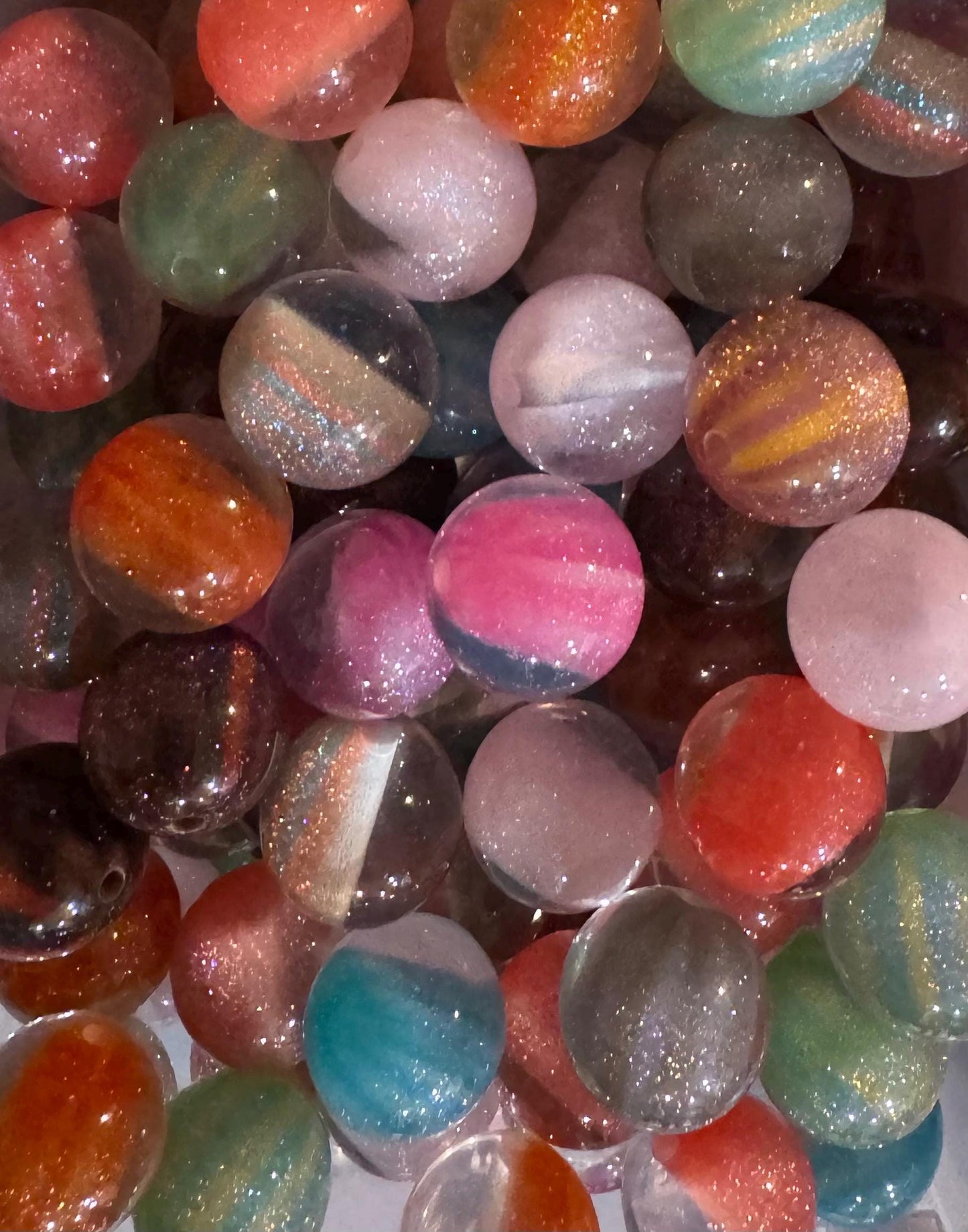 16MM Acrylic Beads Mixes  for Pens & Keychains -15pc mix