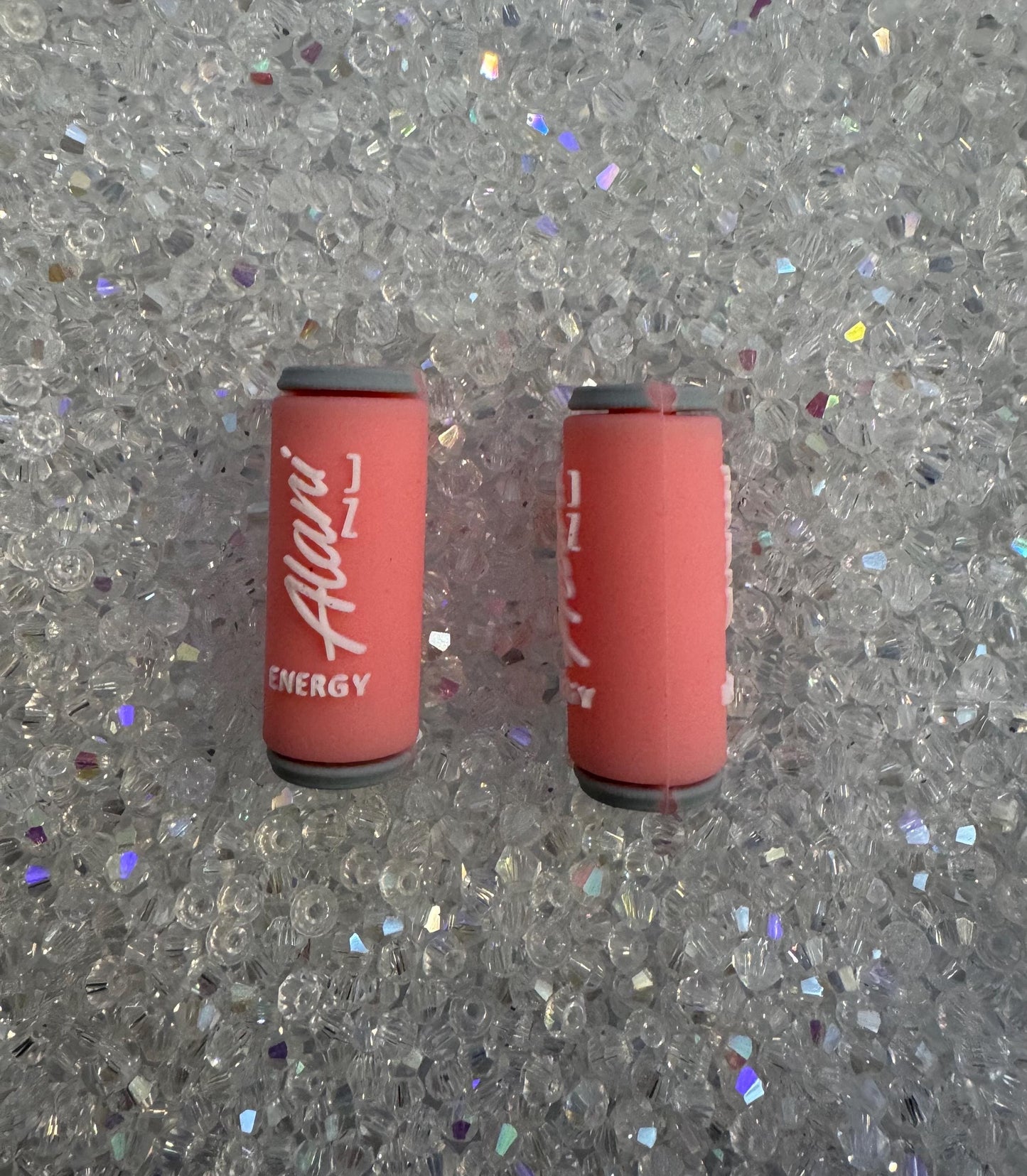 3D Pink Energy Drink Focal Bead-For pens and beadable items- 2pk