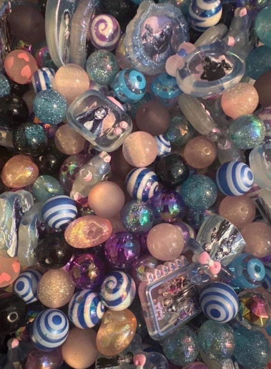 01- Custom Halloween Mixes - Acrylic Bead Mix ,DIY for Chunky Keychains, Phone and Bag chains!-
